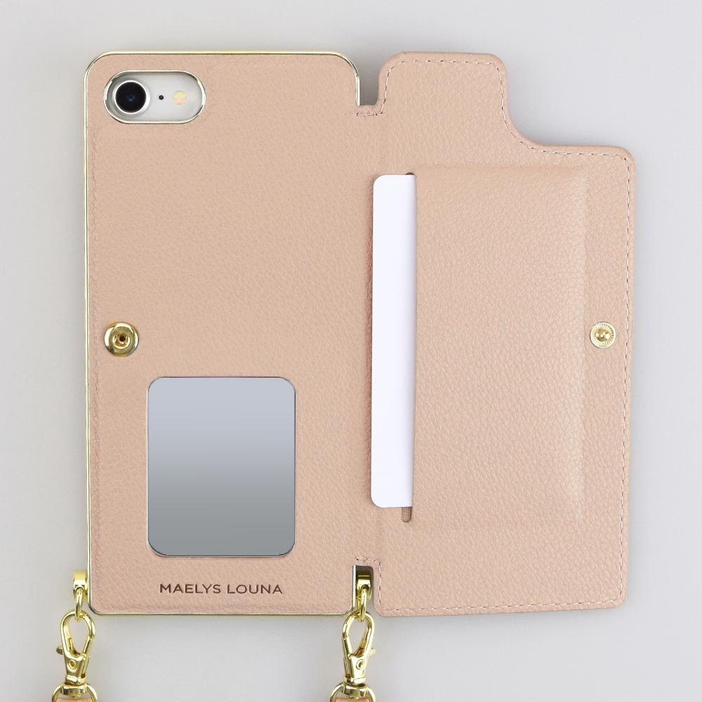 【iPhoneSE(第3/2世代)/8/7 ケース】Cross Body Case (beige)