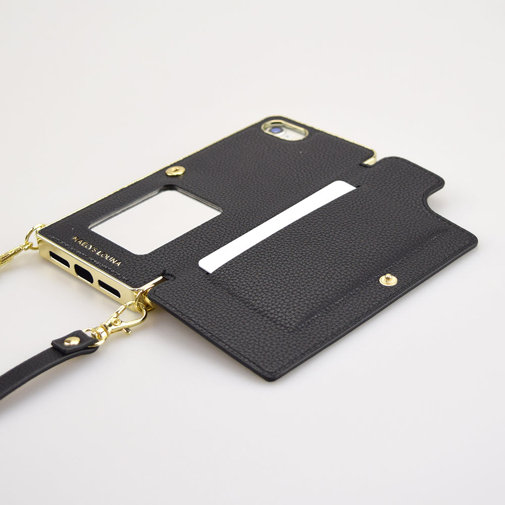 【iPhoneSE(第3/2世代)/8/7 ケース】Cross Body Case (black)