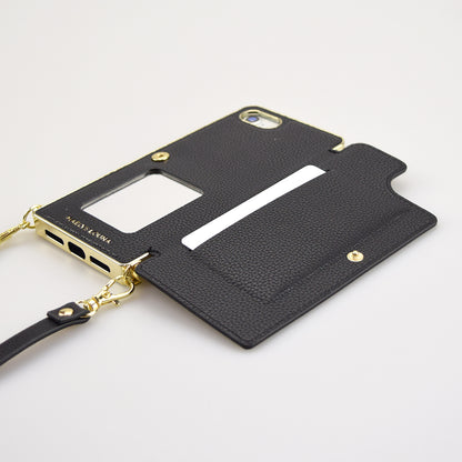 【iPhoneSE(第3/2世代)/8/7 ケース】Cross Body Case (black)