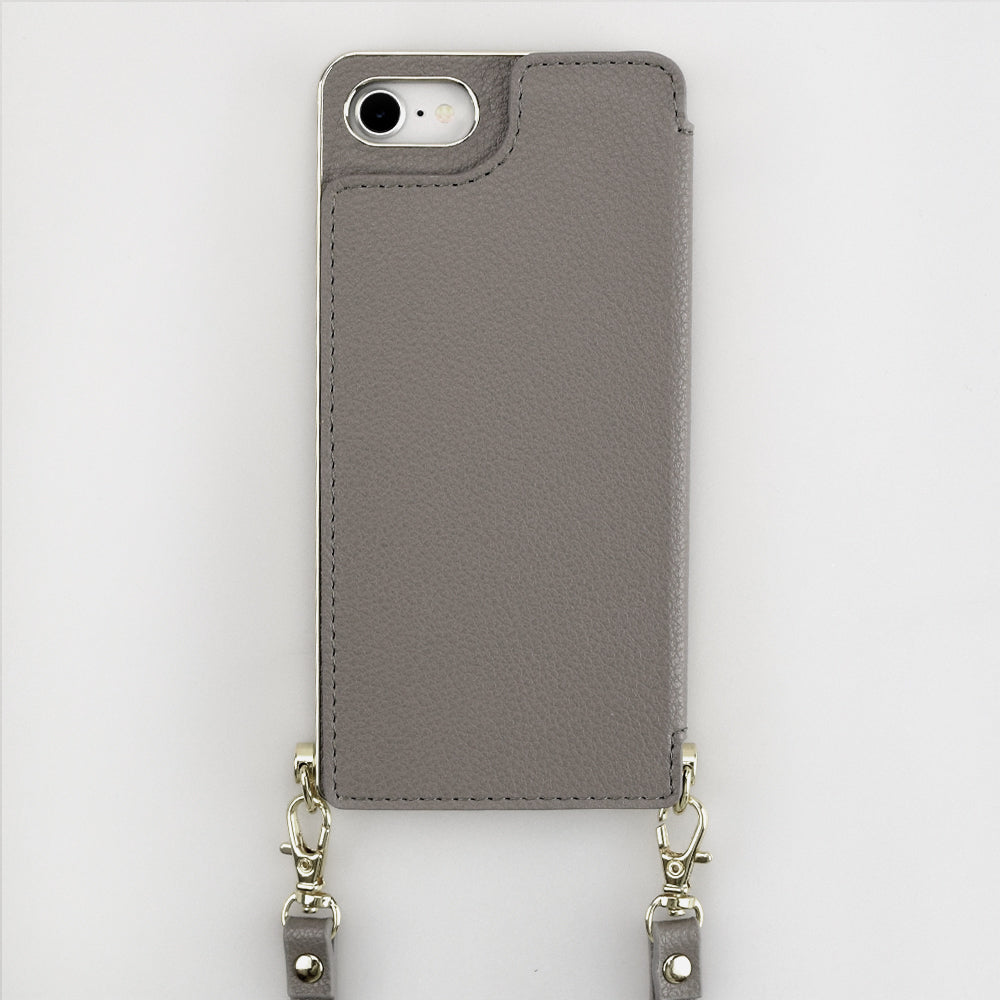 【iPhoneSE(第3/2世代)/8/7 ケース】Cross Body Case (gray)
