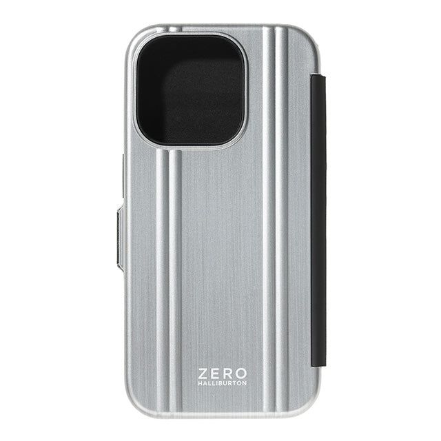 ZERO HALLIBURTON Hybrid Shockproof Flip Case (Matte Silver)