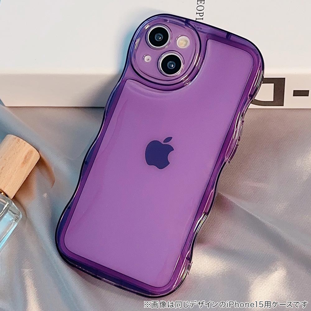 Wavy Clear Case (purple)