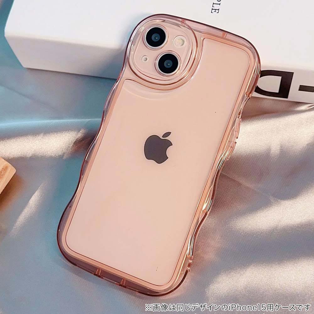 Wavy Clear Case (pink)