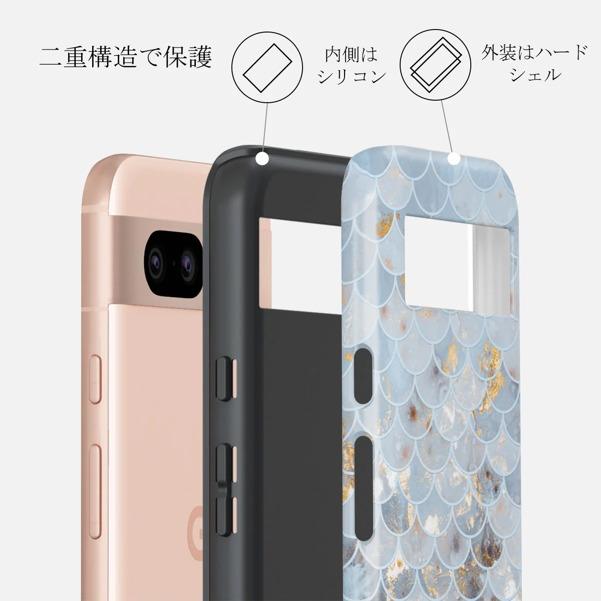 Mermaid Skin Tough Case (GooglePixel)