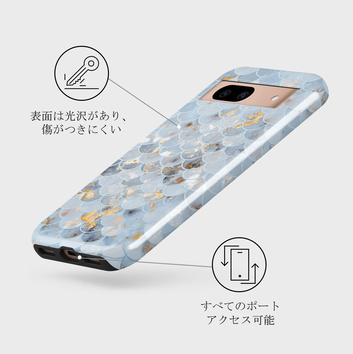 Mermaid Skin Tough Case (GooglePixel)