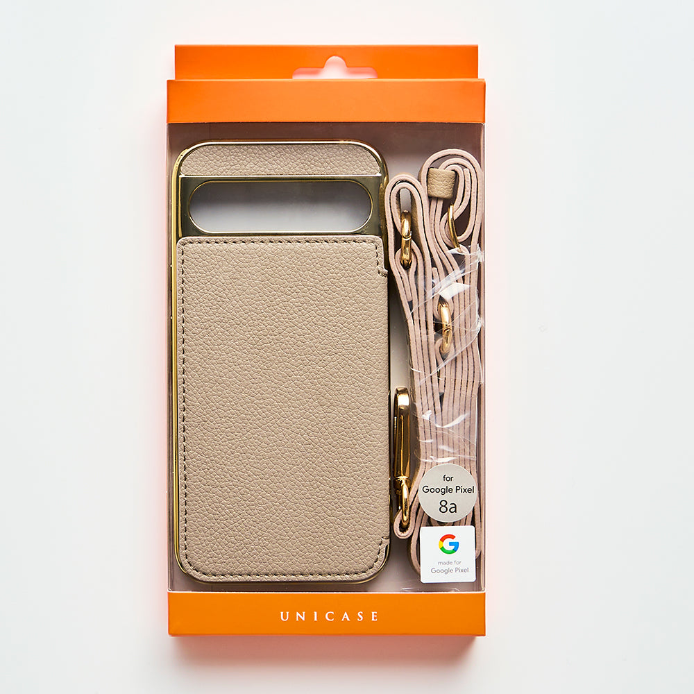 【GooglePixel 8a】Cross Body Case Duo (greige)