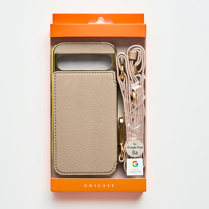 【GooglePixel 8a】Cross Body Case Duo (greige)