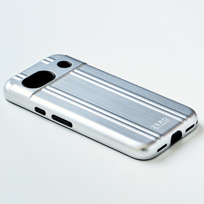 ZERO HALLIBURTON Hybrid Shockproof Case (Matte Silver) - Made for Google