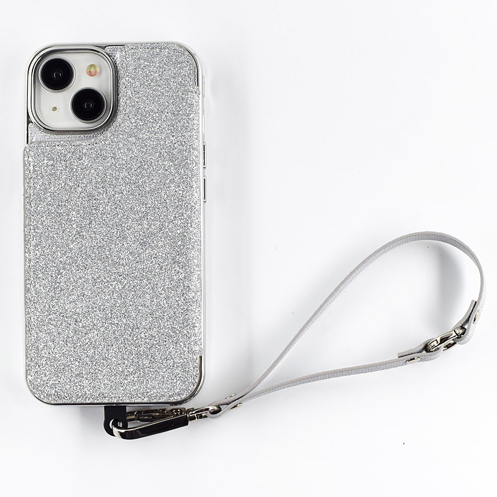 【iPhone15/14/13 ケース】Cross Body Case Duo (shine silver)