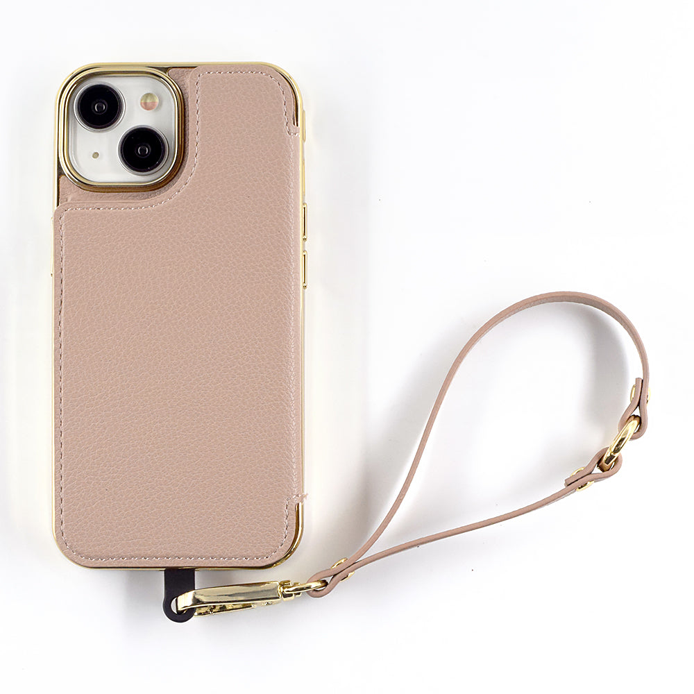 【iPhone15/14/13 ケース】Cross Body Case Duo (beige)