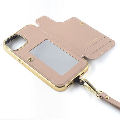 【iPhone15/14/13 ケース】Cross Body Case Duo (beige)