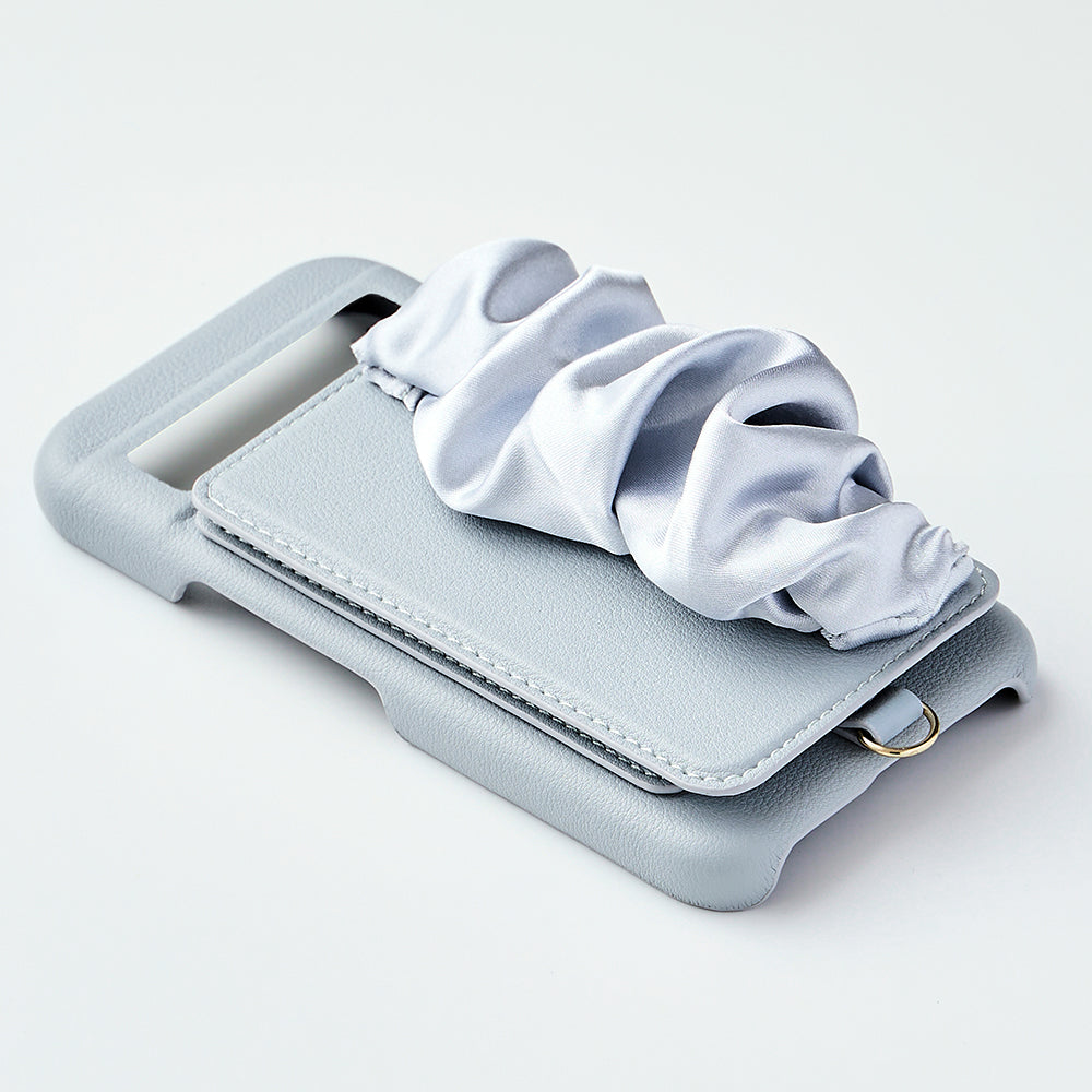 【GooglePixel 8a】Classy Scrunchie Case (pale blue)
