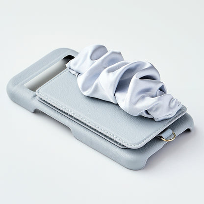 【GooglePixel 8a】Classy Scrunchie Case (pale blue)