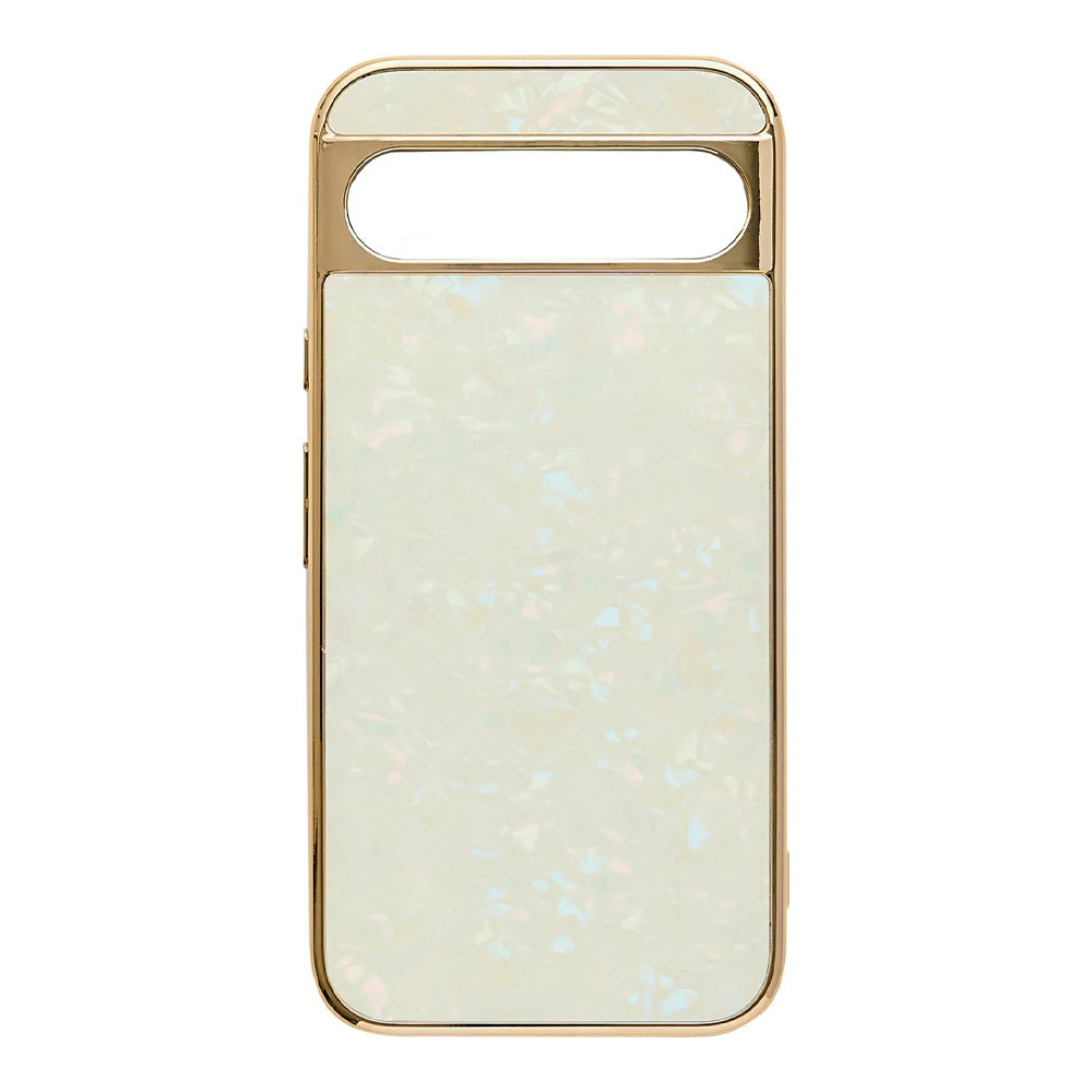 【アウトレット】【GooglePixel 8a】Glass Shell Case (gold)