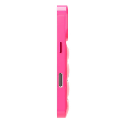 The Puffer Case (Hibiscus 02 in Neon Pink)