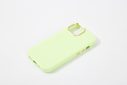 【iPhone15 Pro】Sparkling Case(neon green)
