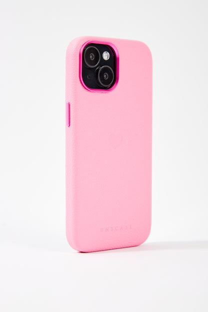 【iPhone15 Pro】Heart Shrink Case (pink)