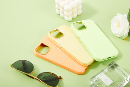【iPhone15 Pro】Sparkling Case(neon green)