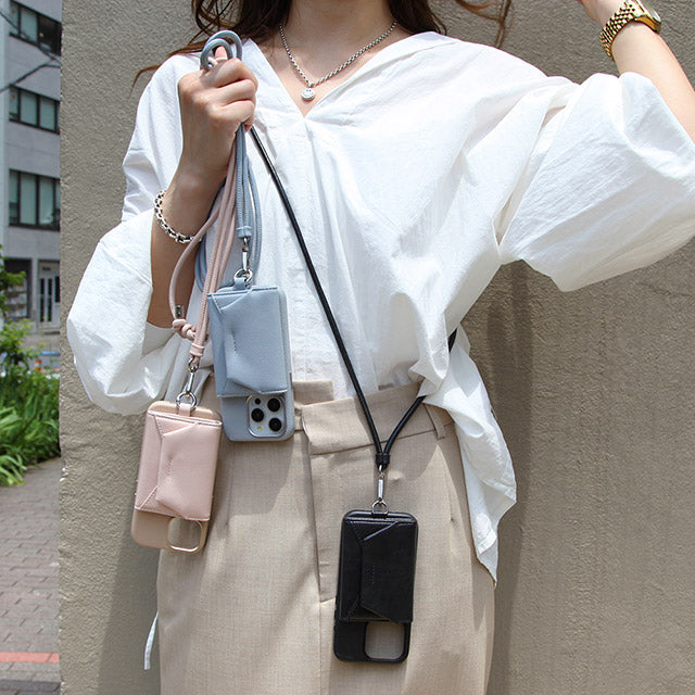 Mag Shoulder Card Wallet (pale blue)