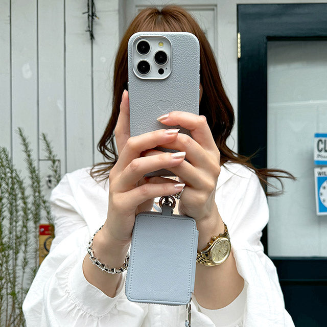 Mag Shoulder Mini Wallet (pale blue)