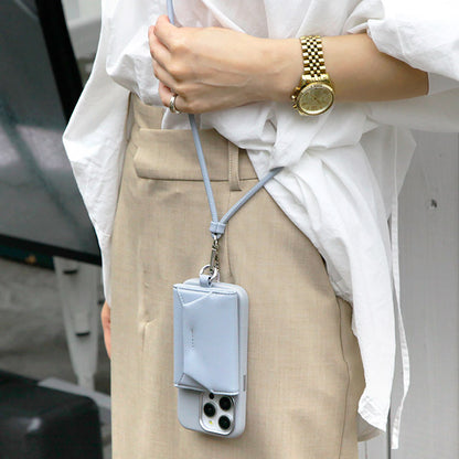 Mag Shoulder Card Wallet (pale blue)