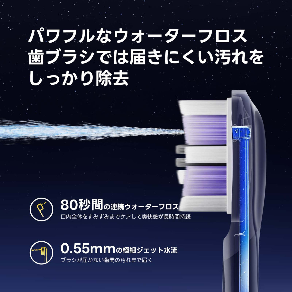 Soocas (ソーカス) MultiClean ウルトラクリーン 替えブラシ　ダークパープル