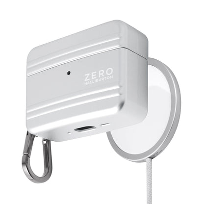 ZERO HALLIBURTON AirPods Pro3 Shockproof Case (Matte Silver)