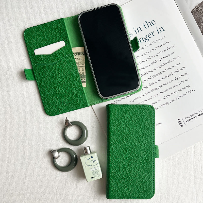 Rich in color Leather Book (avocado green)