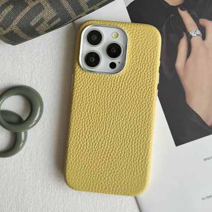 Rich in color Leather Mag Case (banana yellow)