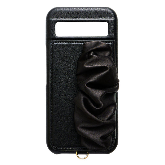 【GooglePixel 8a】Classy Scrunchie Case (black)
