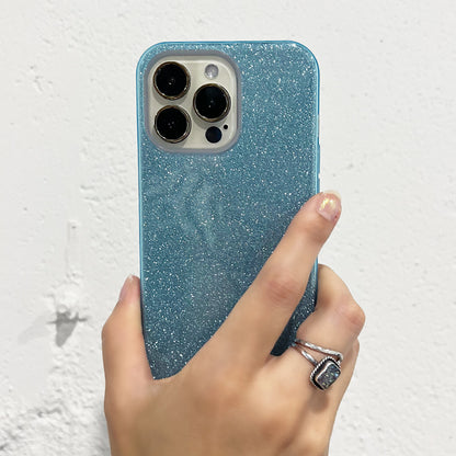 【iPhone13 Pro】シャイニーケース (ブルー)