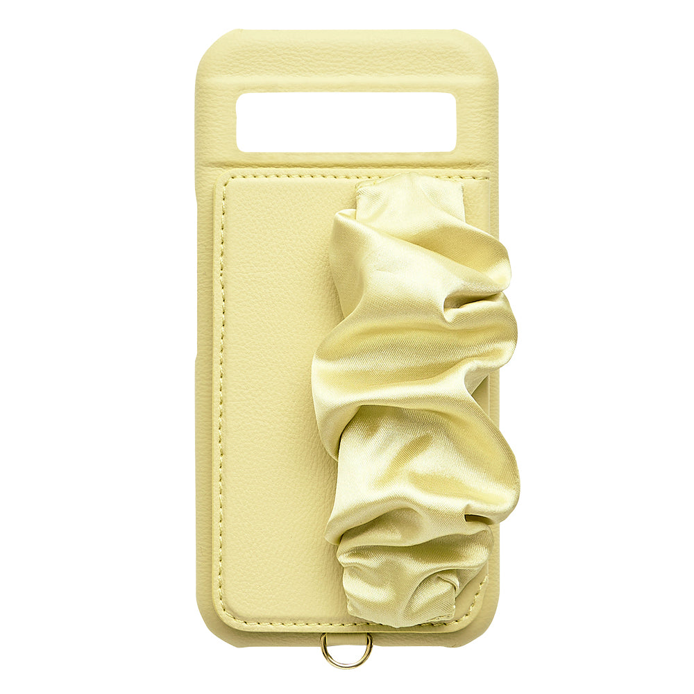 【GooglePixel 8a】Classy Scrunchie Case(butter yellow)