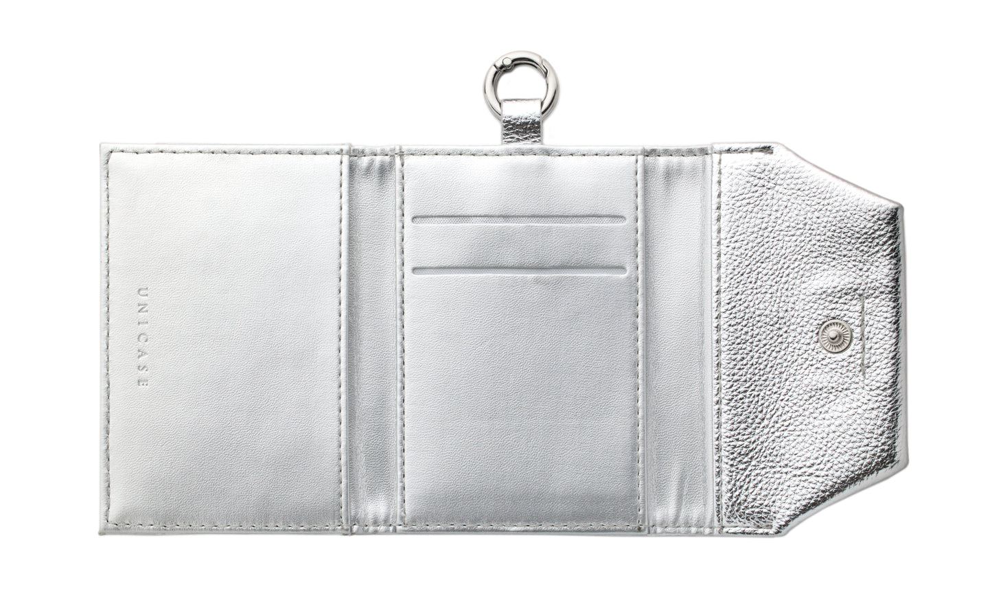 Mag Shoulder Card Wallet (silver)