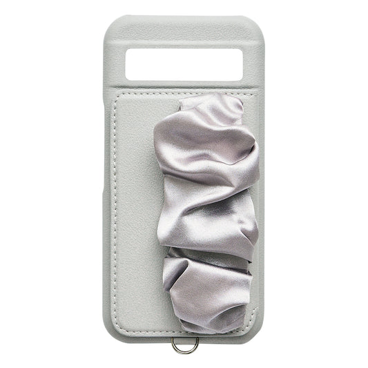 【GooglePixel 8a】Classy Scrunchie Case (gray)