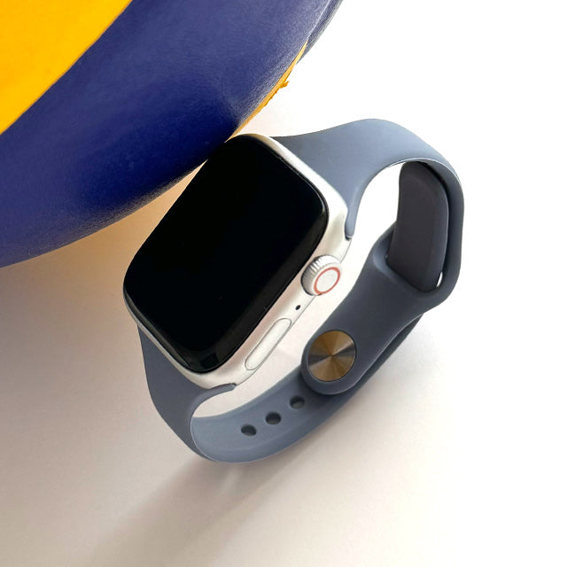【Apple Watch バンド 41/40/38mm】スリムシンプルシリコンバンド (グレー) for Apple Watch SE(第2/1世代)/Series9/8/7/6/5/4/3/2/1