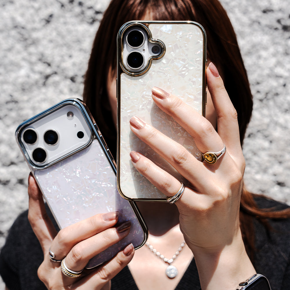 Glass Shell Case (lilac)
