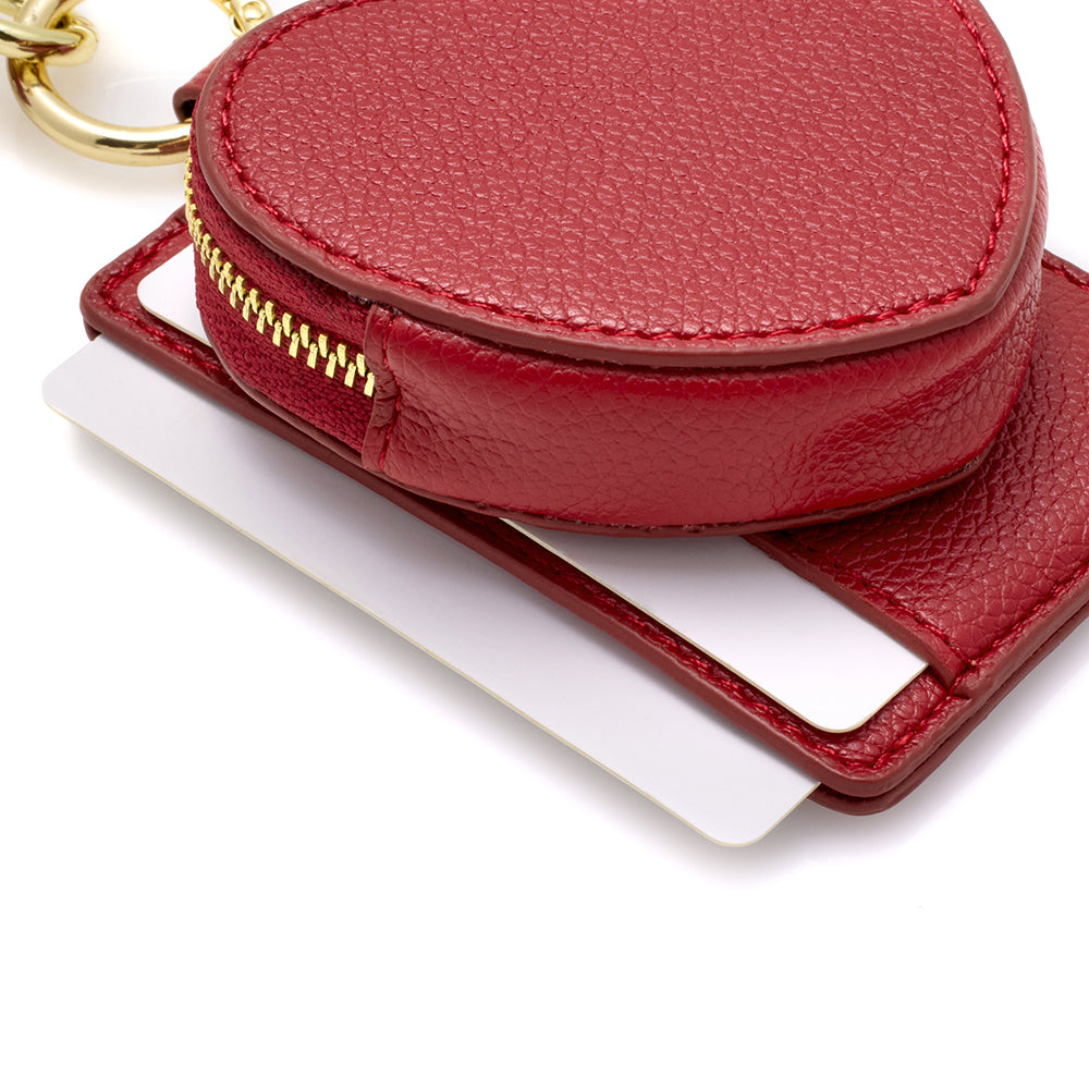 heart charm mag case (red)