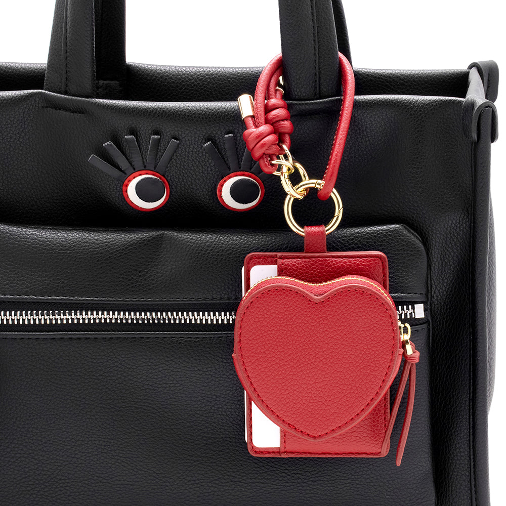 heart charm mag case (black)