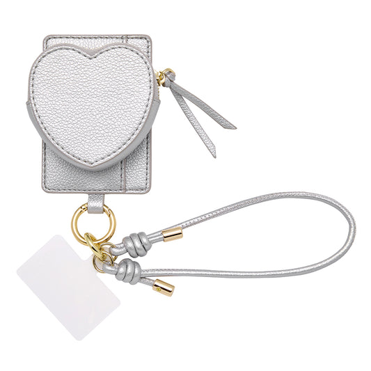 heart charm mag case (silver)