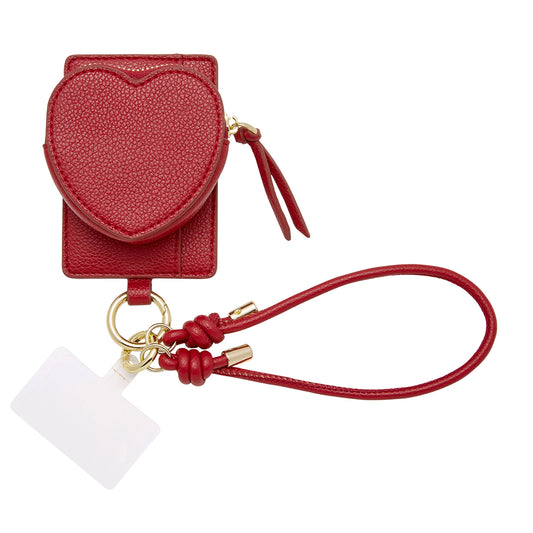 heart charm mag case (red)