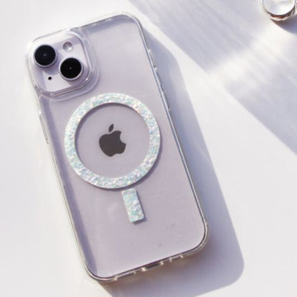Glitter mag clear case