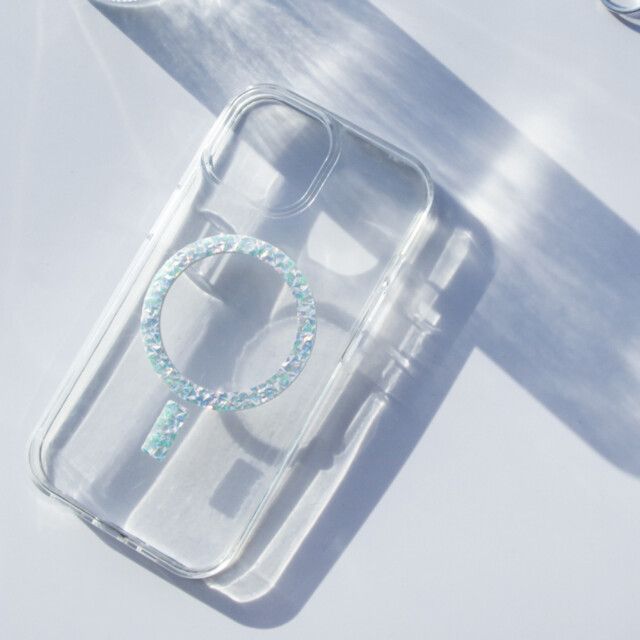 Glitter mag clear case
