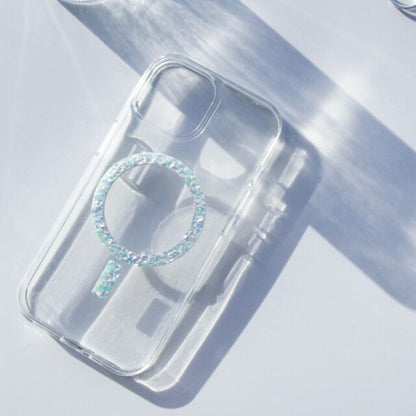 Glitter mag clear case