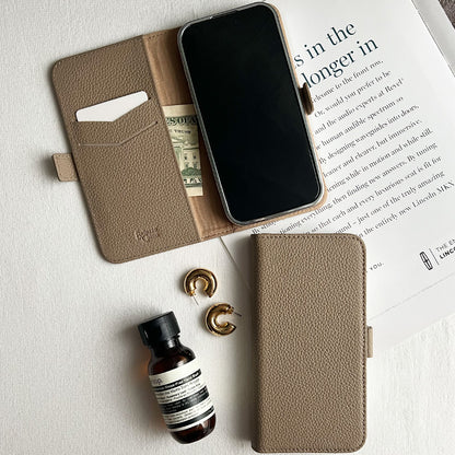 Rich in color Leather Book (latte beige)