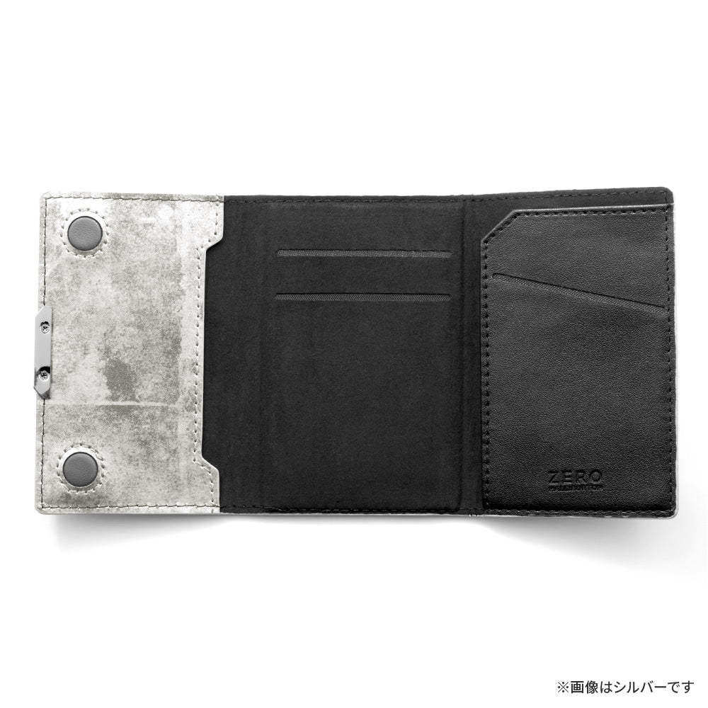 Leather Mag Card Case (Steel Blue)