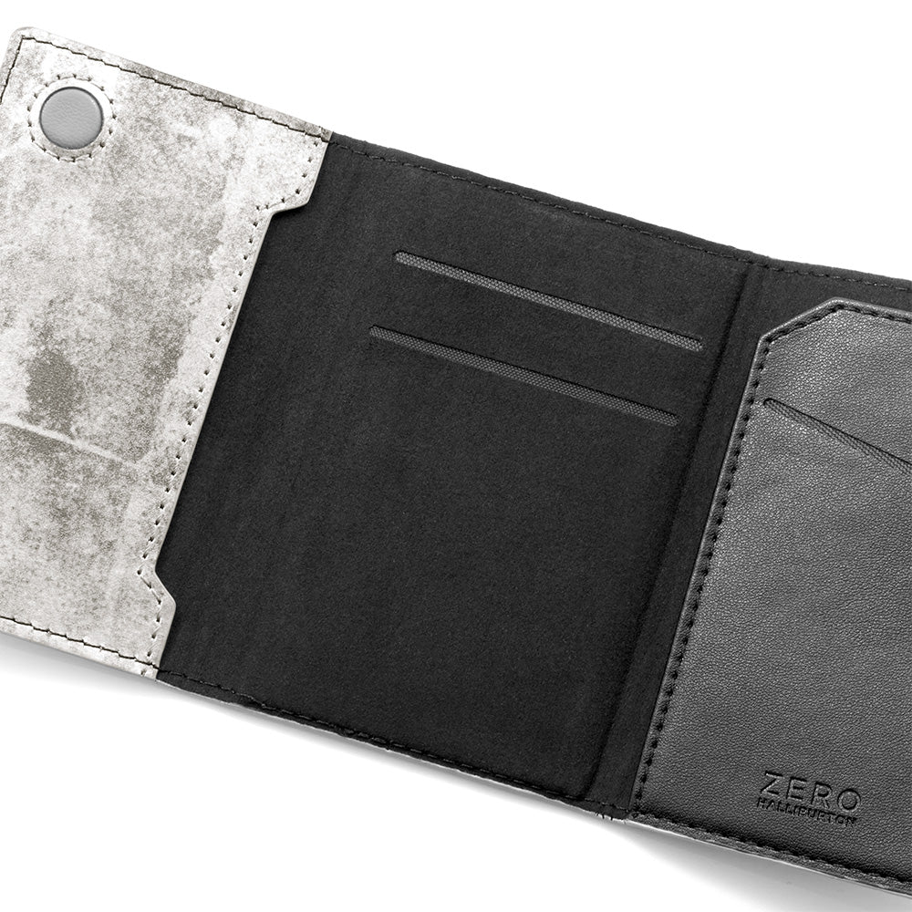 Leather Mag Card Case (Silver)