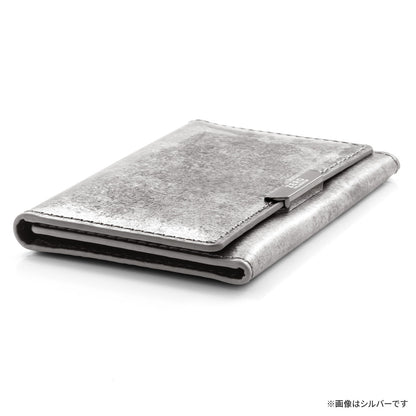 Leather Mag Card Case (Steel Blue)