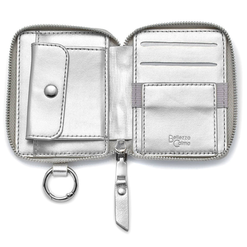 【MagSafe アクセサリー】Mag Coin Case with Hand Strap(silver)