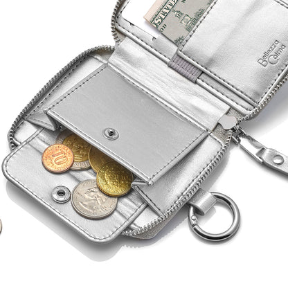 【MagSafe アクセサリー】Mag Coin Case with Hand Strap(silver)