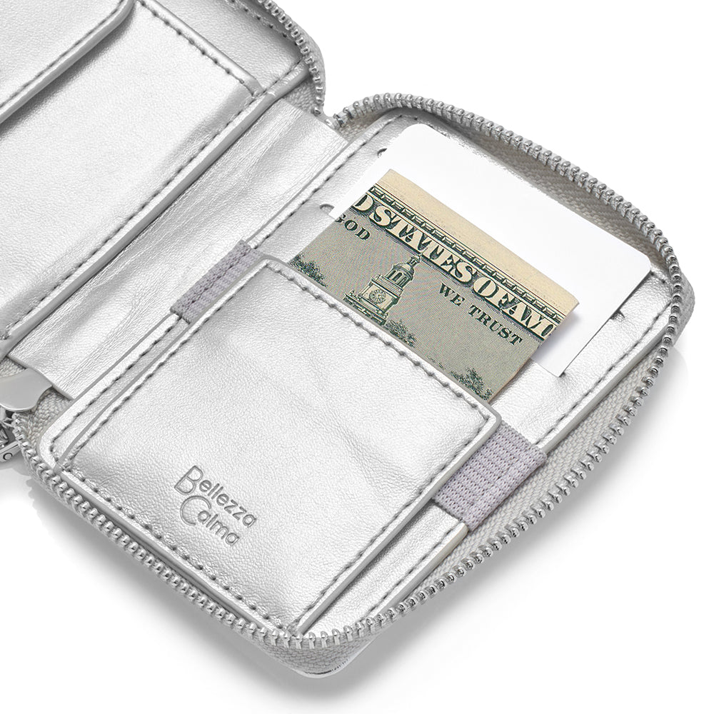 【MagSafe アクセサリー】Mag Coin Case with Hand Strap(silver)